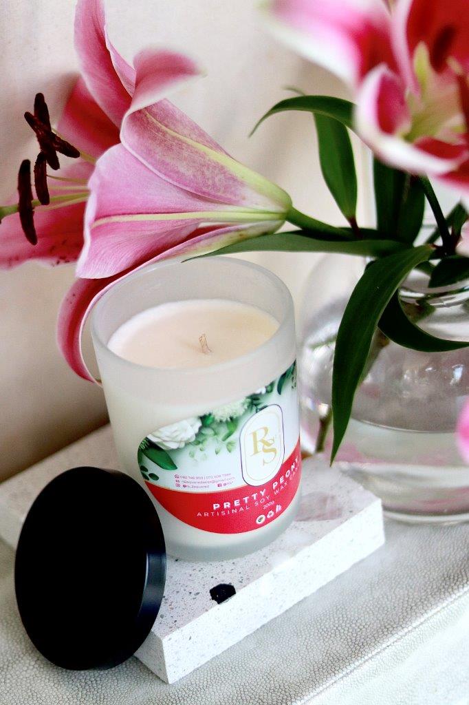 candle 200g pretty peony 3 Rs² Candle – Pretty Peony 200gr
