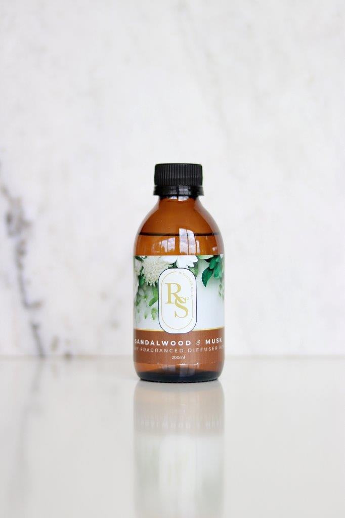RS² Diffuser Refill – Sandalwood & Musk 200ml